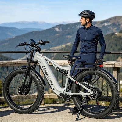 2000W Doppelmotor Elektrofahrrad 48V 17.5AH Ölbremse E Mountainbike 45km/h ebike