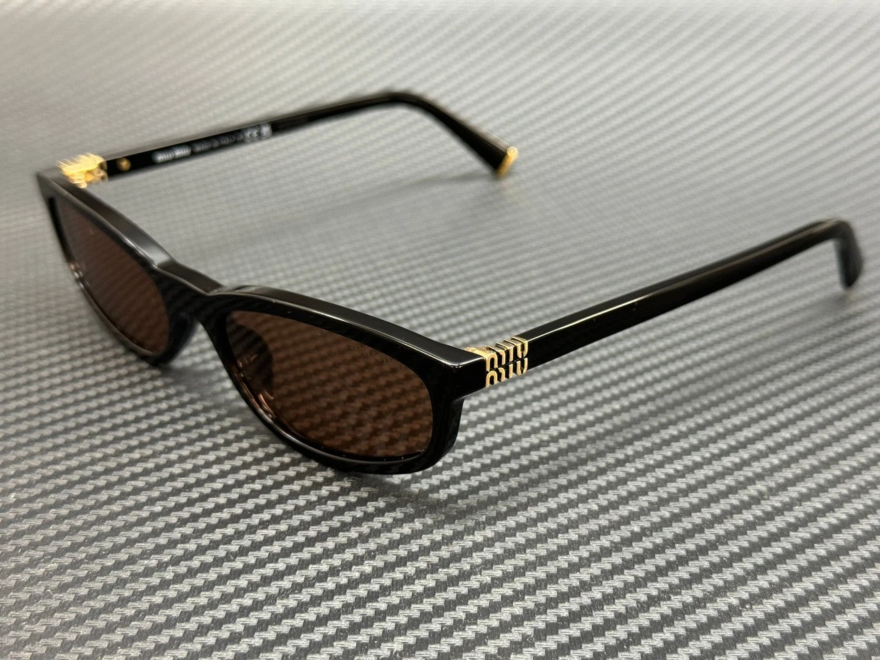 Miu Miu — MIU MIU MU A06S 16K10I Black Brown 54 mm Women's Sunglasses