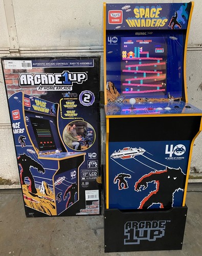 Arcade 1Up Space Invaders with 60 Games! Donkey Kong Ms Pac-Man Galaga