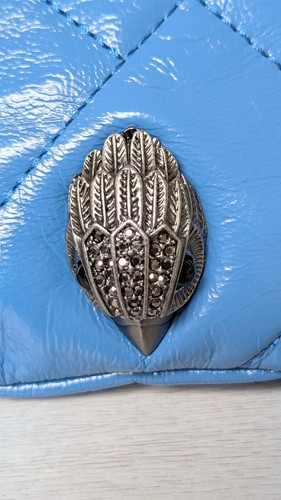 Kurt Geiger Kensington Blue Leather Bum Bag - Picture 6 of 7