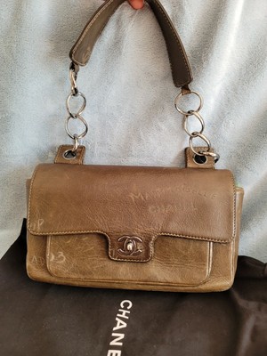 chanel purse brown