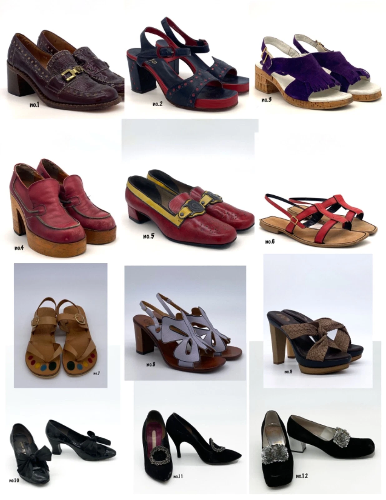 ÉNORME 100 PAIRES INCROYABLE ! Collection Chaussures Vintage DESIGNERS Rare Unique 1930 1970
