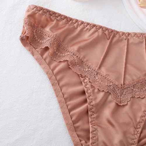 Womens Floral Lace Trim Panties Briefs Underpants Low-waist Seamless Knickers ~ - Bild 13 von 29