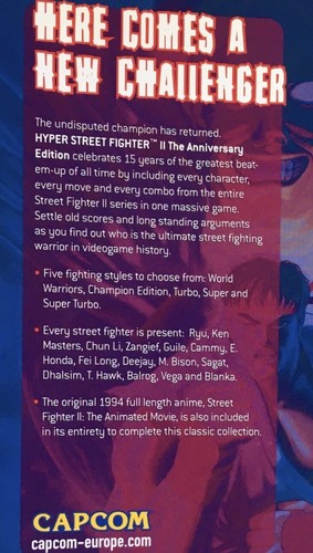 PS2 HYPER STREET FIGHTER 2 15th ANN + Animated Movie 1994 Anime Film Full Length - Picture 4 of 18