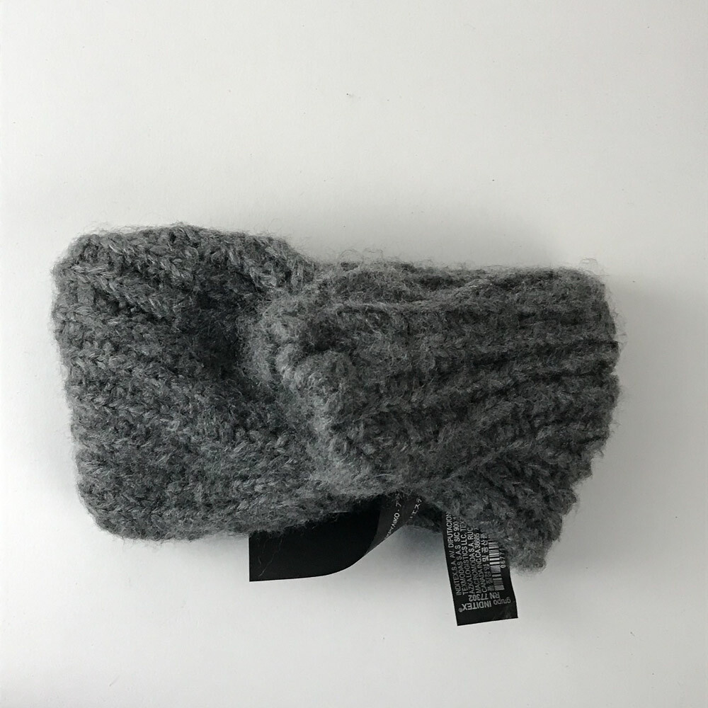 Zara knit gray knotted headband Zara Accessories Gray Knit With Twist Winter Headband | eBay main image 2
