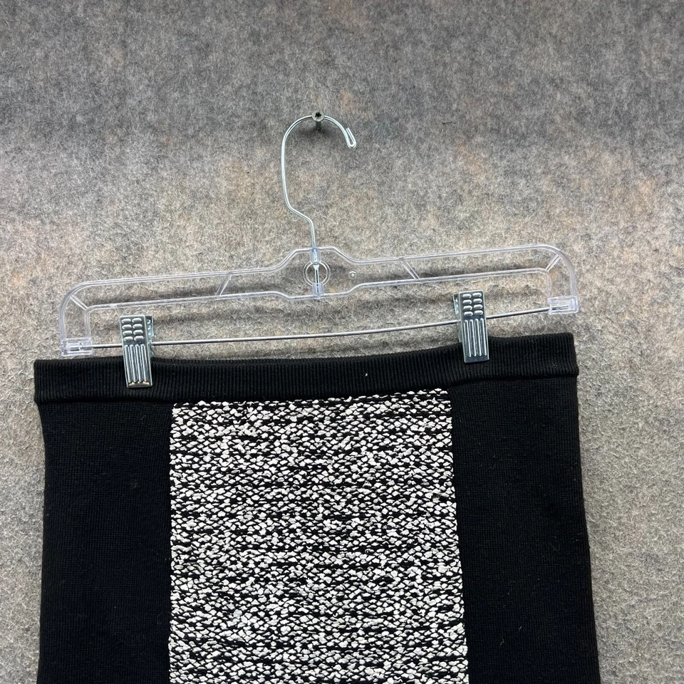 Minifalda Alexander Wang Mujer Grande Negra Lana Tweed Tejida Goma Bodycon Foto 4 de 4