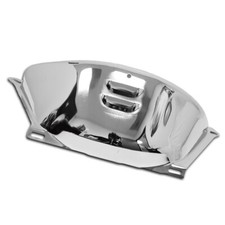 Gm Chevy Flexplate Flywheel Dust Cover Turbo 350 400 Chrome Steel Vented