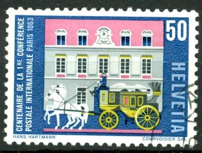 SWITZERLAND - SWITZERLAND - 1963 - Prop. Series - 100th of the First Conference. post.