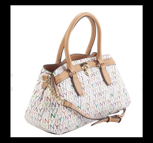 Jones New York Print Valerie Satchel - White - Picture 2 of 9