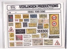 VERLINDEN 1:35 ISRAELI ROAD SIGNS AND TRAFFIC SIGNS #27 NIP