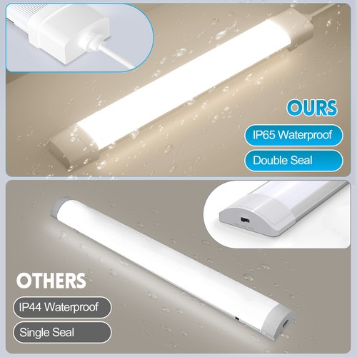Lampada LED per ambienti umidi lampada per vasca luce 60/90/120/150 cm incl. tubo T8 IP65 - Foto 193 di 195