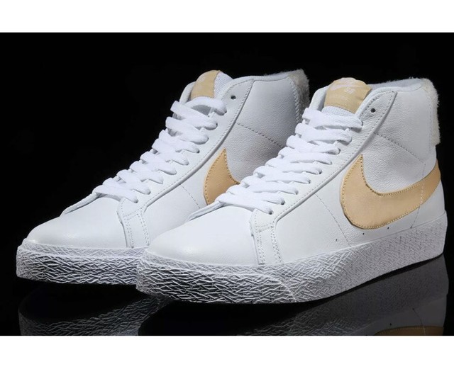 nike sb zoom blazer mid white celestial gold