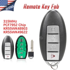 Replacement for Nissan Altima 2007 2008 2009 2010 2011 2012 Remote Key Fob +Chip