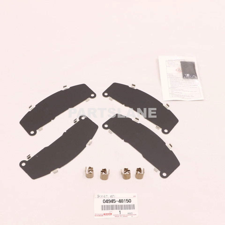 04945-48150 KIT DE CUÑA ORIGINAL TOYOTA OEM, ANTI CHILLIDOS, DELANTERO Foto 2 de 2