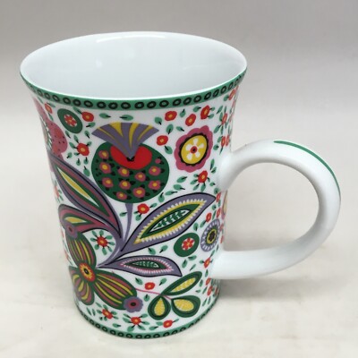 Vera Bradley Coffee Cocoa Tea Mug Cup 8 oz No Lid Viva La Vera Floral Boho 