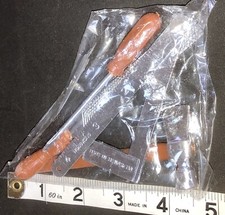 Kids Pretend Metal Tools Hatchet Screwdriver Rasp Ruler Play Set 1980 s