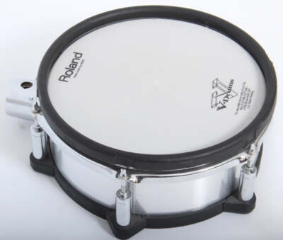 Roland PD-105X Drum Pad Mesh 10'' silber gebürstetes Metall elektronischer Dual Trigger