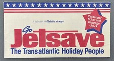 BRITISH AIRWAYS JETSAVE VINTAGE USED AIRLINE TICKET LONDON - LOS ANGELES 1981 BA