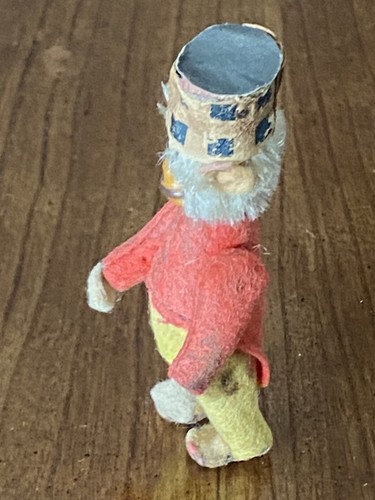 Rare VTG 1930s SCHUCO White Mohair Red & Yellow Felt W/Hat 2.5” MONKEY~JTD - Picture 8 of 12
