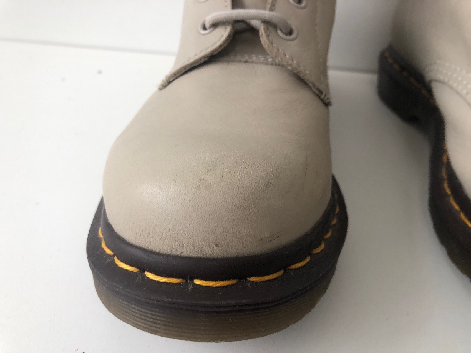 Women’s Soft Leather Rare Beige Dr Martens Pascal Boots Uk9 EU43 Doc Boots DMs image 3