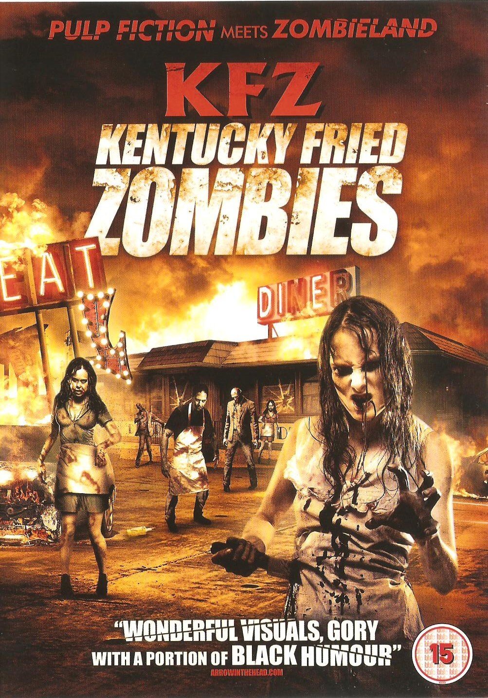 Pulp fiction meets zombieland Kfz Kentucky Fried Zombies DVD NUOVO