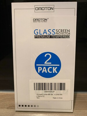 2er Set Omoton Glass Screen Protector für Lumia 650, Premium Tempered