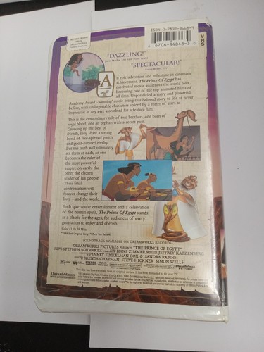 Walt Disney Dreamworks Clamshell VHS Tapes Lot of 4 - Picture 4 of 5