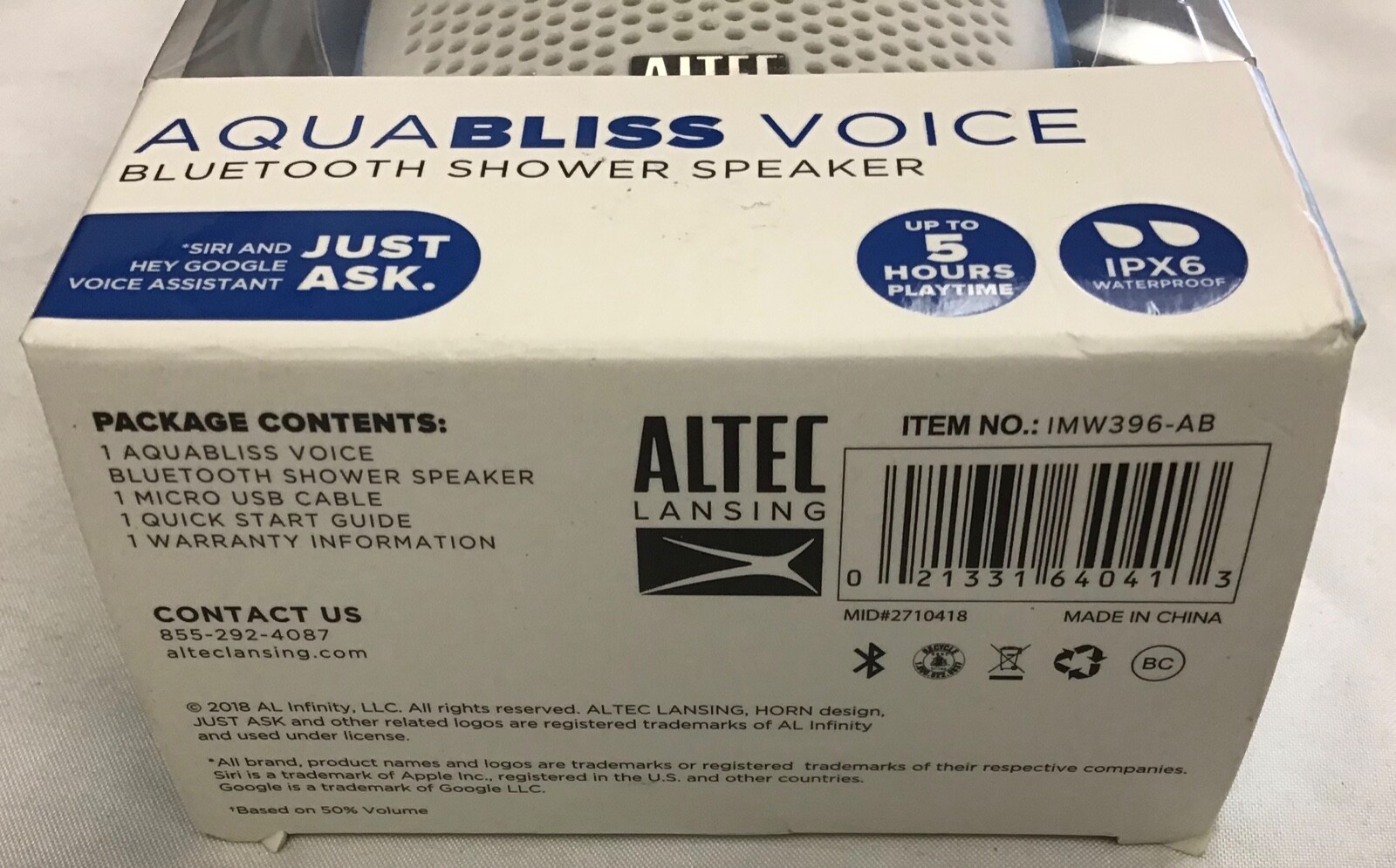 altec lansing aquabliss voice
