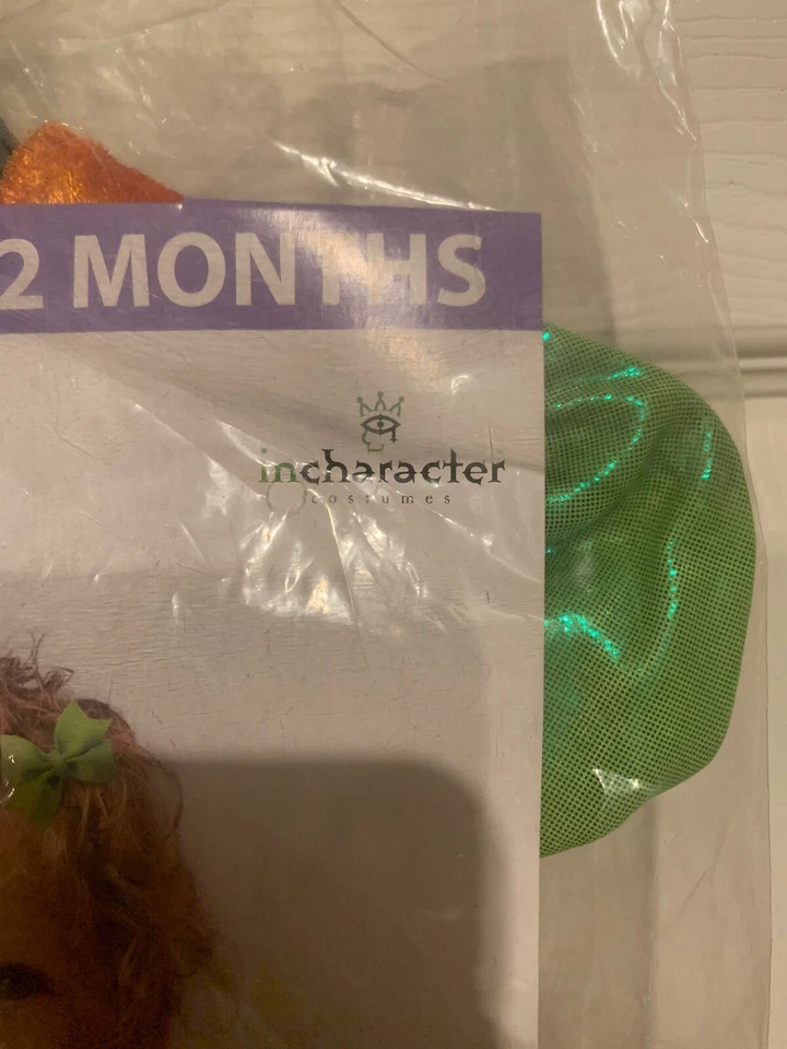 NUEVO SIN ETIQUETAS Disfraz de Pixie Calabaza Infantil Talla 6-12 Meses Mono Con Falda Foto 4 de 4