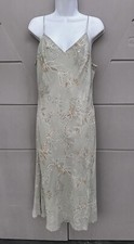 David Warren NY VTG Y2k 90s Silk Floral Midi Slip Dress Fairy Cottagecore Sz 12