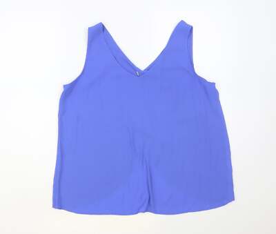 Studio Retail Damen blau Polyestermischung Tank Größe 14 - gekreuzter Wickelrücken