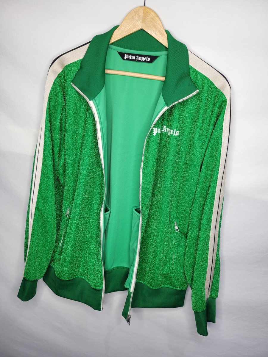 NEW Palm Angels Glitter Lurex Tracksuit Men's Size XL/XXL Green