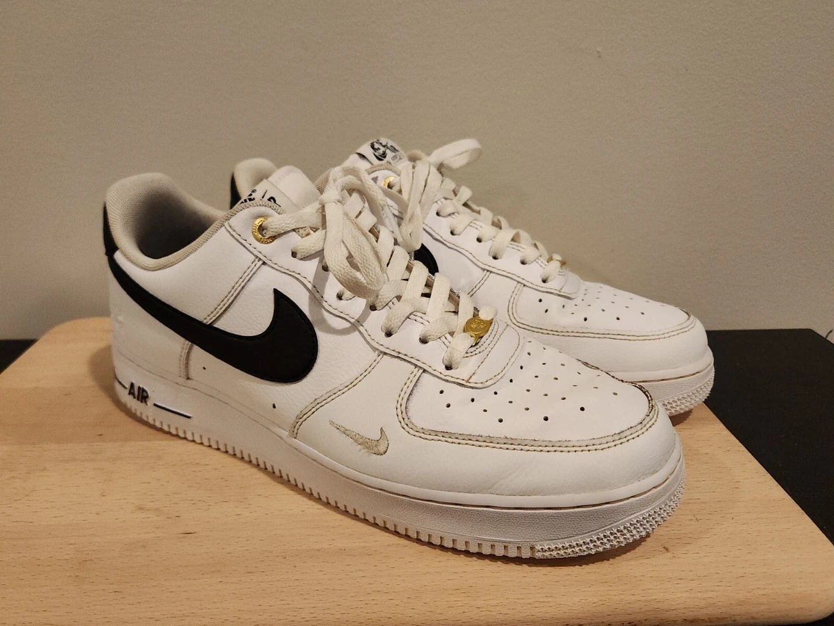 Nike Air Force 1 07 LV8 40th Anniversary - White Black 2022 Size 14