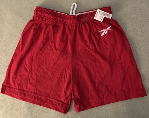 NWT REEBOK BOYS SHORTS SZ MEDIUM 100% COTTON choose RED BLACK PURPLE Uniform - Picture 4 of 8