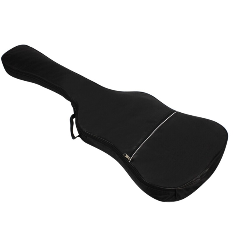 Black Straps Bass Guitar Backpack Gig Bag Case for Electric Bass