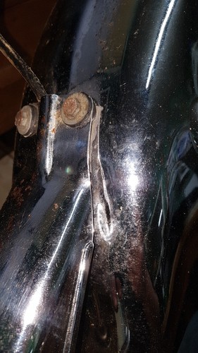1974-1977 Suzuki GT550 Rear Fender GT750 GT550 Rear Mud Guard - Picture 6 of 7
