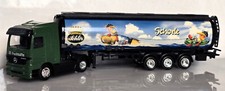 Selten! LKW Modell Werbetruck Schl&ouml;r Schorle MB Sattelzug 1:87 Gr&uuml;n
