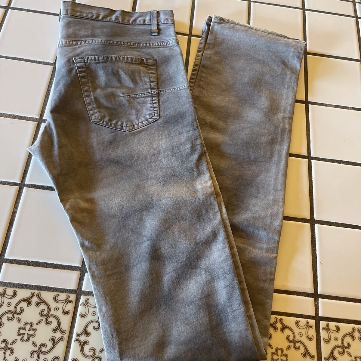 DIOR HOMME MEN'S JEANS GRAY SIZE 32W 37L MADE IN ITALY WITH DIOR HOMME MEN'S JEANS GRAY SIZE 32W 37L MADE IN ITALY WITH