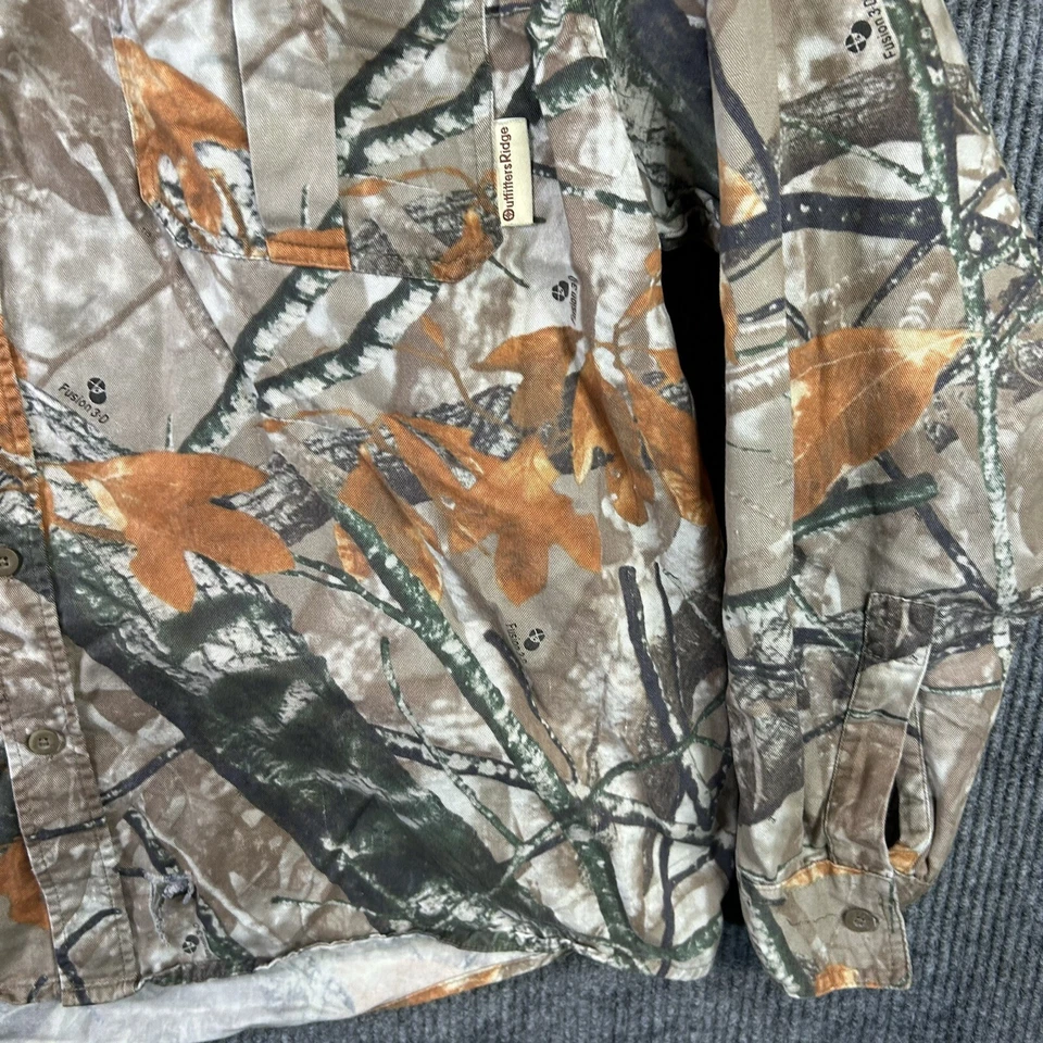 Vtg Outfitters Ridge Came Button Shirt Mens 2XL Long Sleeve 3D Fusion - Image 4 of 4