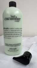 NEW - philosophy Basil Cucumber Cooler Shower Gel, 32 oz., Supersize w/Pump