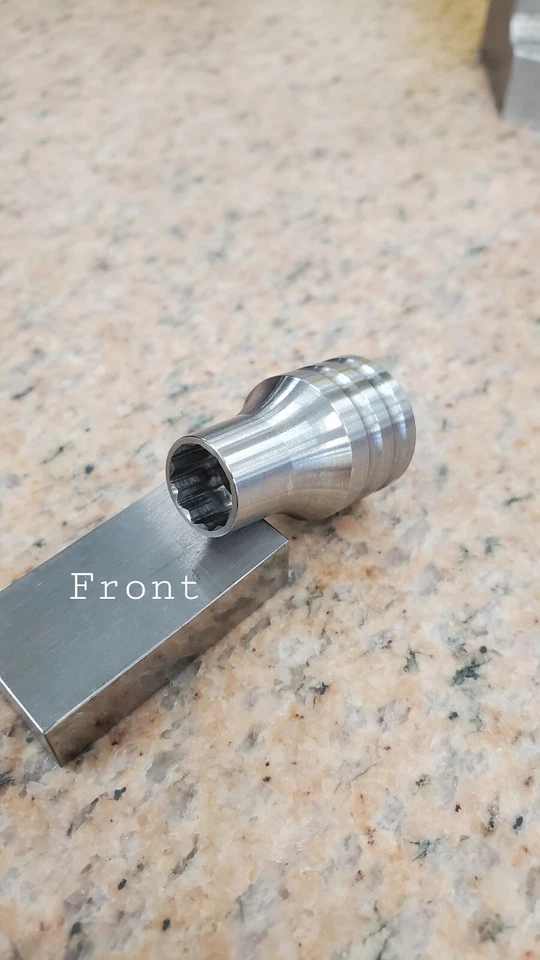 ASANTI WHEEL 3/8 SOCKET TOOL REMOVE FRONT 2 -3 Pc WHEEL-9MM 11 POINT - Image 4 of 4