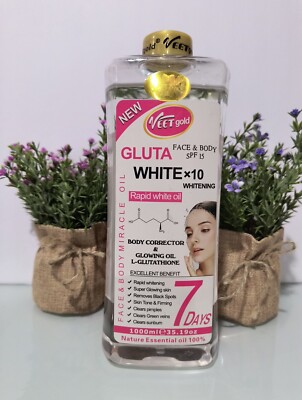 ORIGINAL Veet Gold Gluta 10 Super Body Corrector Oil 1000ml