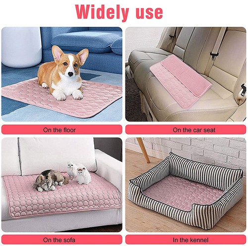 Alfombra de refrigeración estera de frío almohada de refrigeración manta de refrigeración estera de hielo 100cmx70cm azul perro gato - Imagen 11 de 26