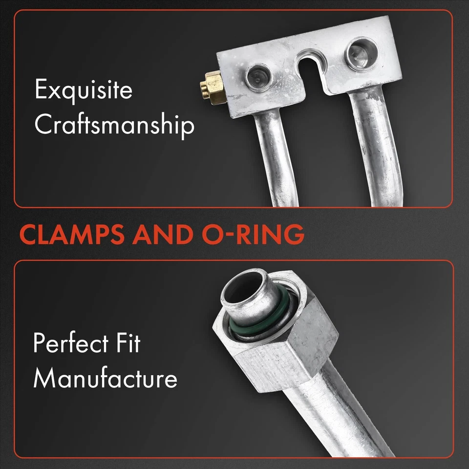 Conjunto de manguera de aire acondicionado de succión y descarga para Ford F-150 F-250 1997 1998 4,6 L 5,4 L Foto 3 de 4