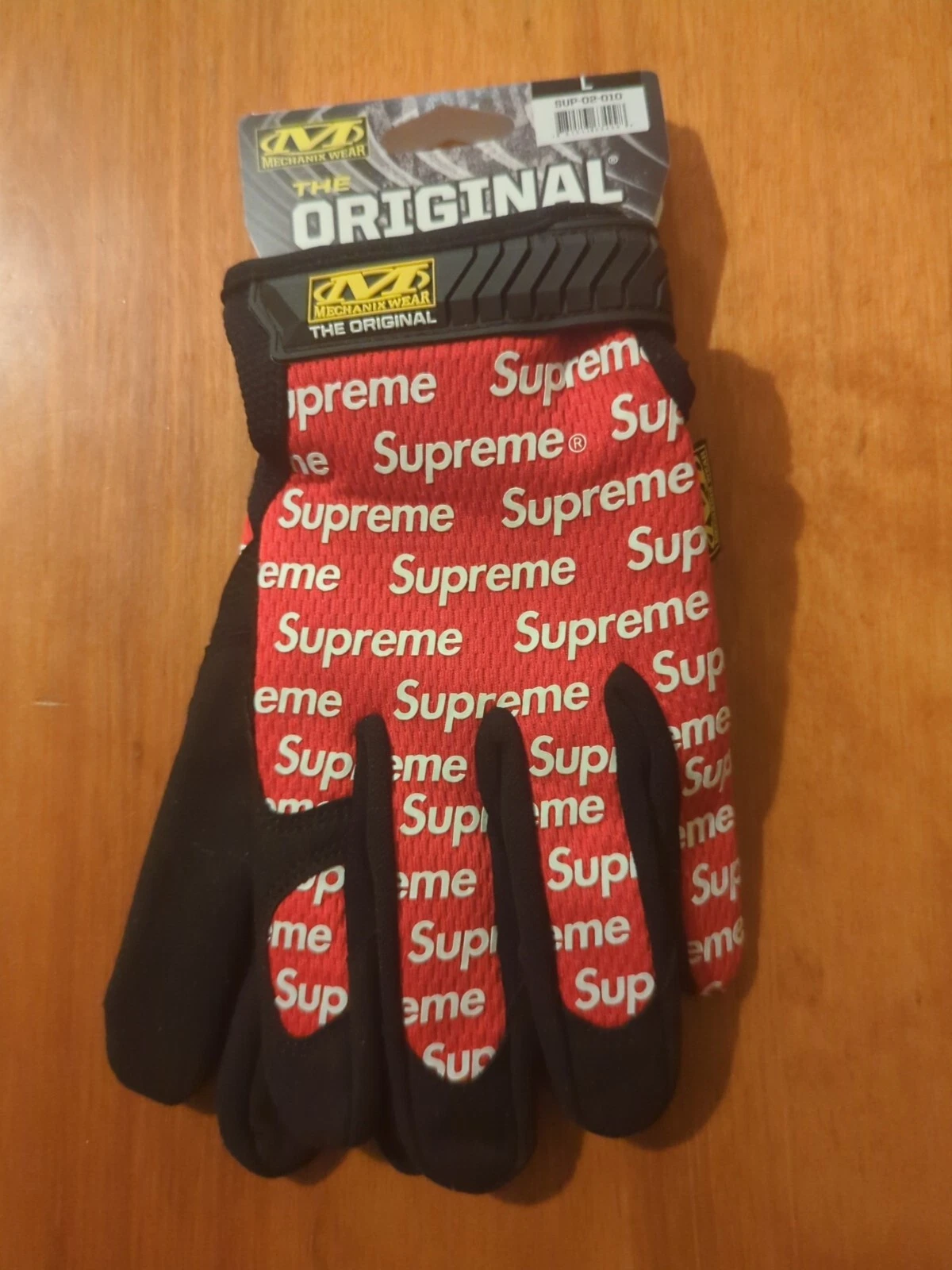 Gants Supreme Mechanix SS17 rouge grande boîte à gants logo neuf DS NEUF AVEC ÉTIQUETTES 