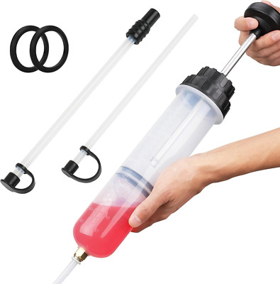 Fluid Extractor Multi-Purpose Oil Syringe with 500CC,Oil Suction Pump, Manual Ex