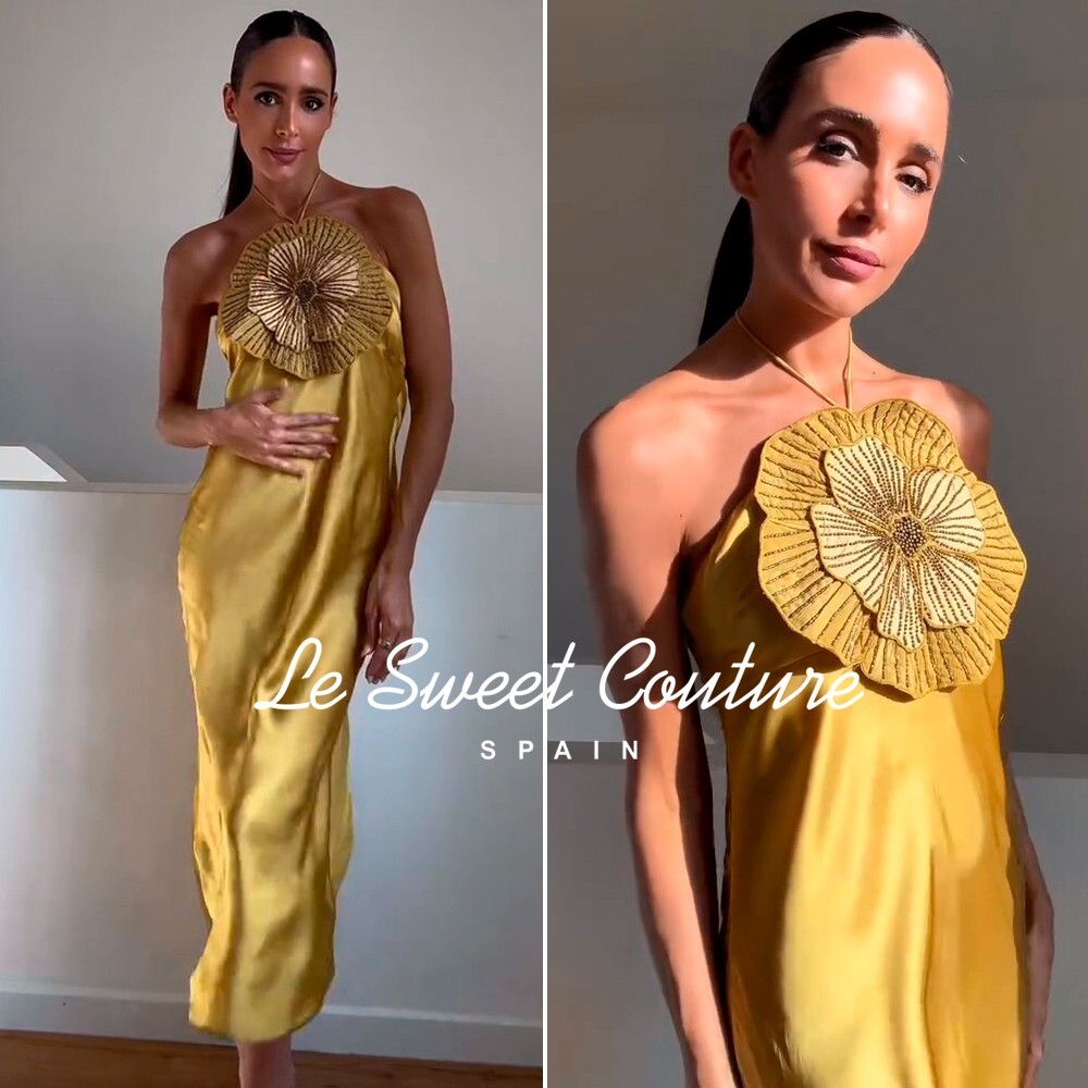 ZARA WOMAN NWT SS25 OLIVE GREEN SATIN EFFECT DRESS WITH 3D