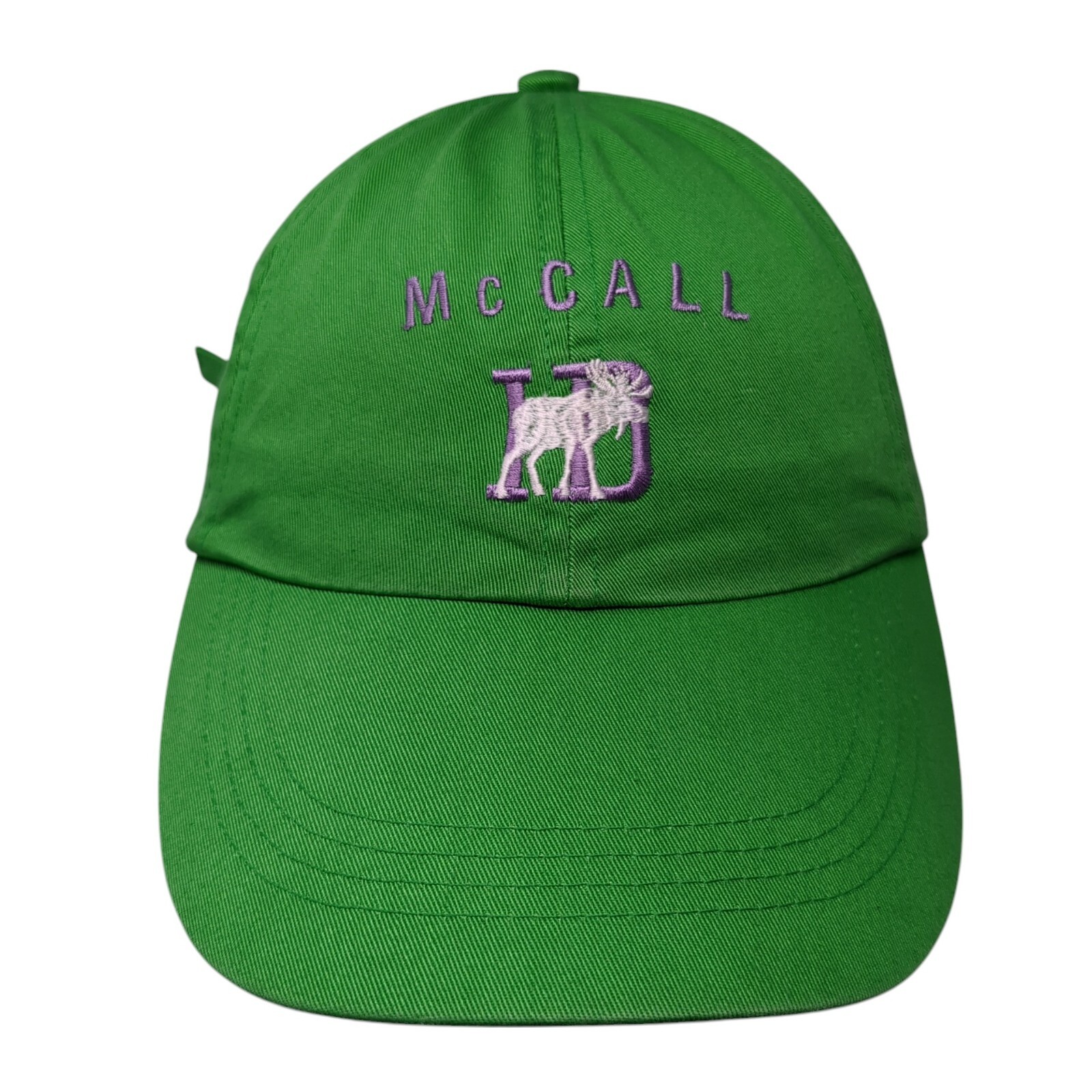 McCall Idaho Slideback Hat Green One Size Adjustable Embroidered Outdoor