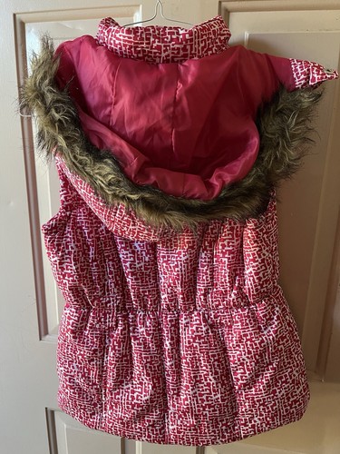 Route 66 Women’s Red Vest Faux Fur Collar - Picture 7 of 7