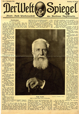 Ernst Haeckel 80.Geburtstag & Der erste weibliche Professor in Bayern von 1914